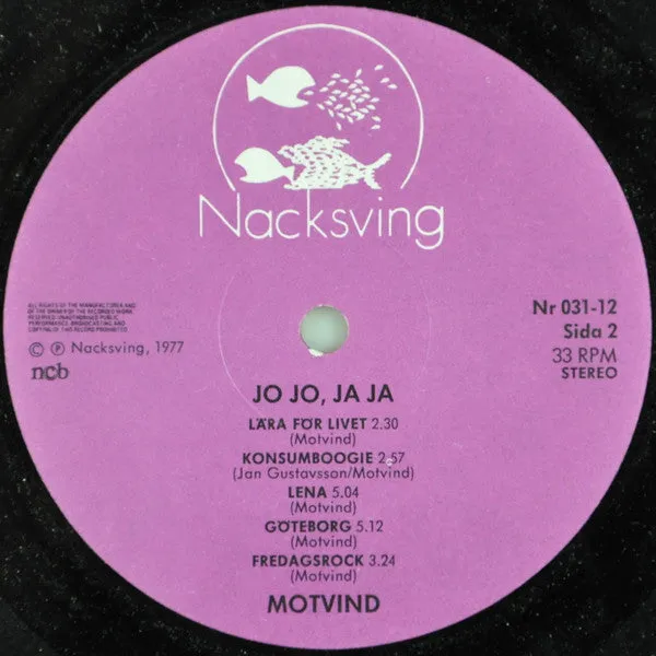 Motvind ~ Jo Jo, Ja Ja