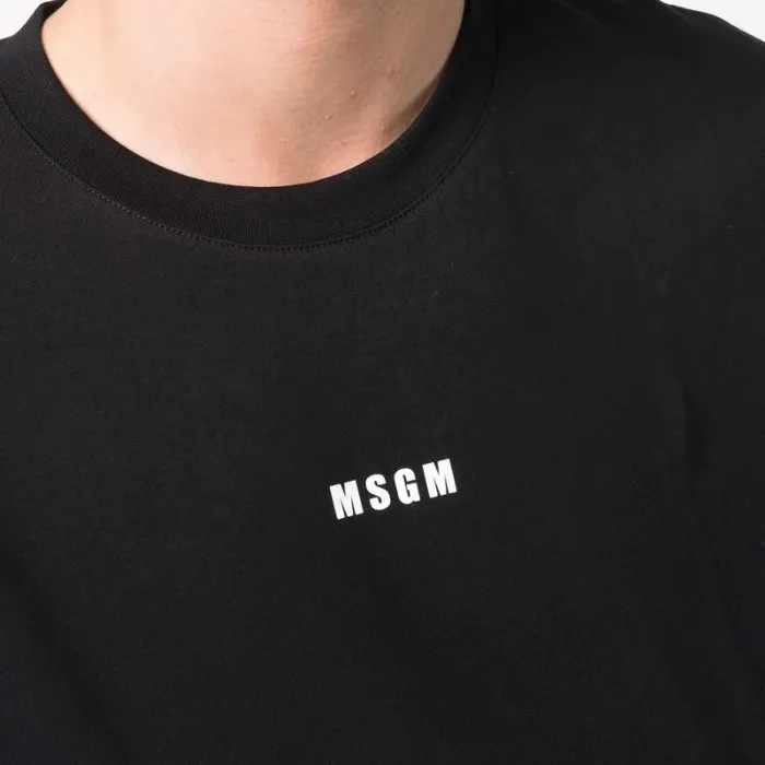 MSGM  |Crew Neck Street Style Plain Cotton Short Sleeves Logo