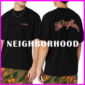 NEIGHBORHOOD  |Crew Neck Street Style Plain Cotton Short Sleeves Logo