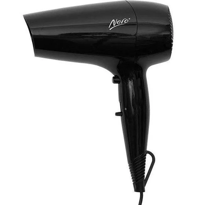 Nero Express Hair Dryer Compact Small Light Weight Gloss Black