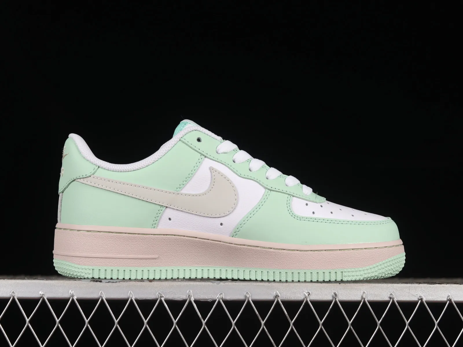 Nike Air Force 1 07 Apple Green White Pink Metallic Gold DB3301-099