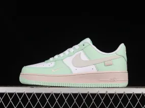 Nike Air Force 1 07 Apple Green White Pink Metallic Gold DB3301-099