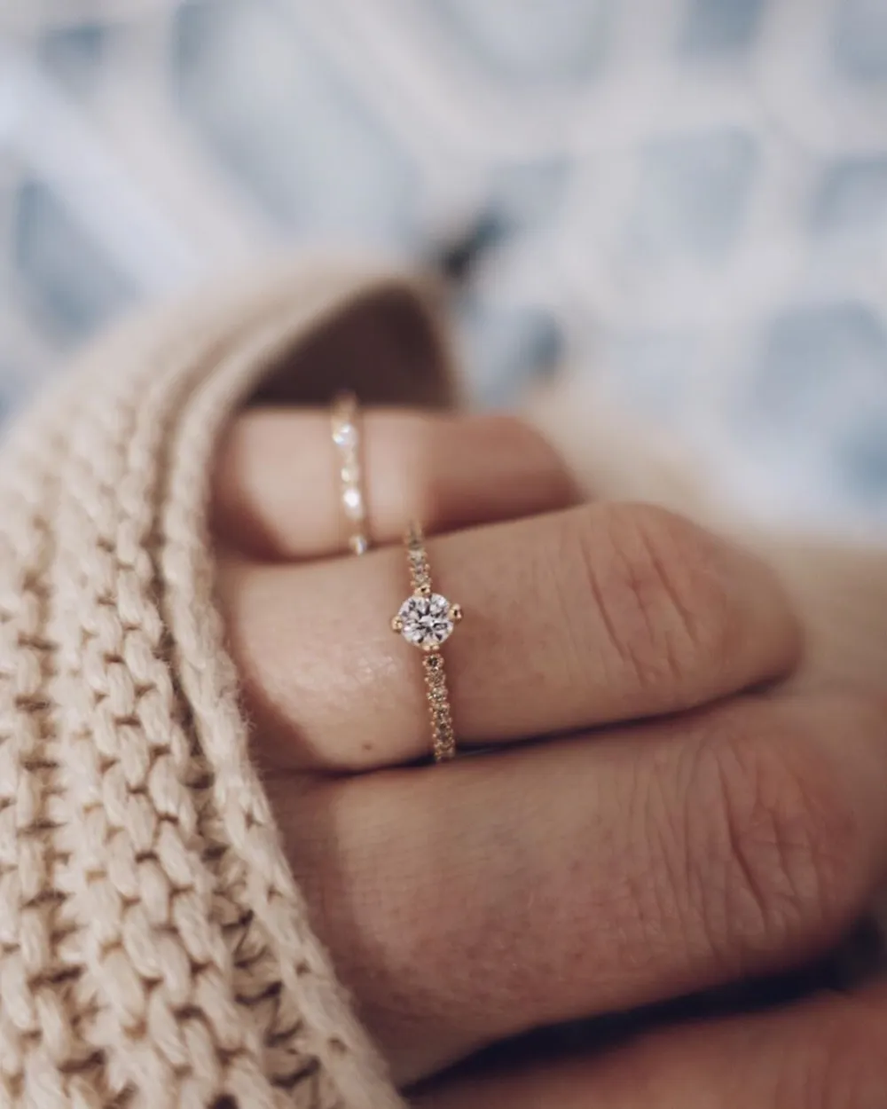 Not At All Tiny Sparkle Ring with Chocolate Diamond Sparkle