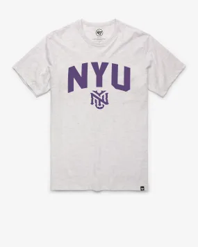 NYU NEW YORK UNIVERSITY VIOLETS WALK TALL '47 FRANKLIN TEE