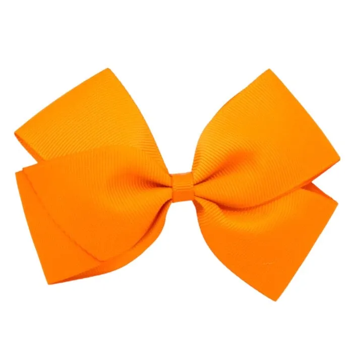 Olilia Hair Clip Medium London Bow Tangerine