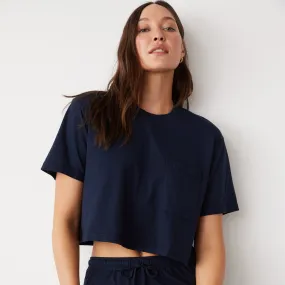 Organic Jersey Crop Pocket Tee