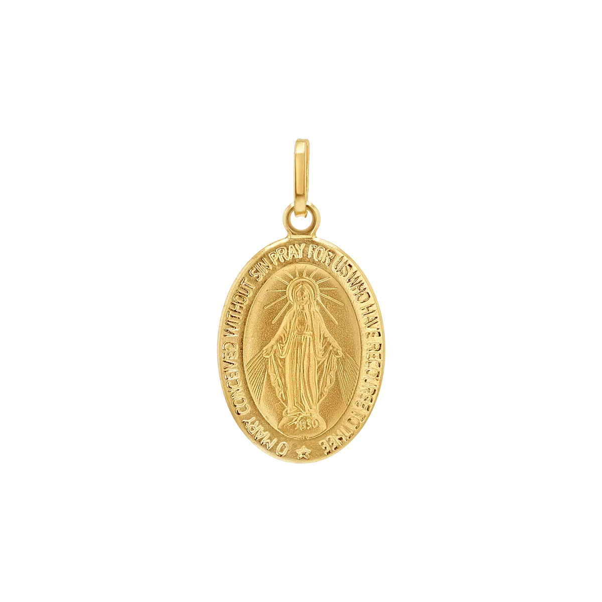 Oval Madonna Charm