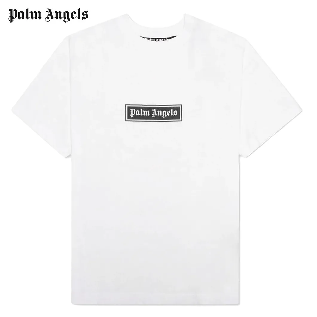 Palm Angels  |Crew Neck Unisex Street Style Cotton Short Sleeves Logo