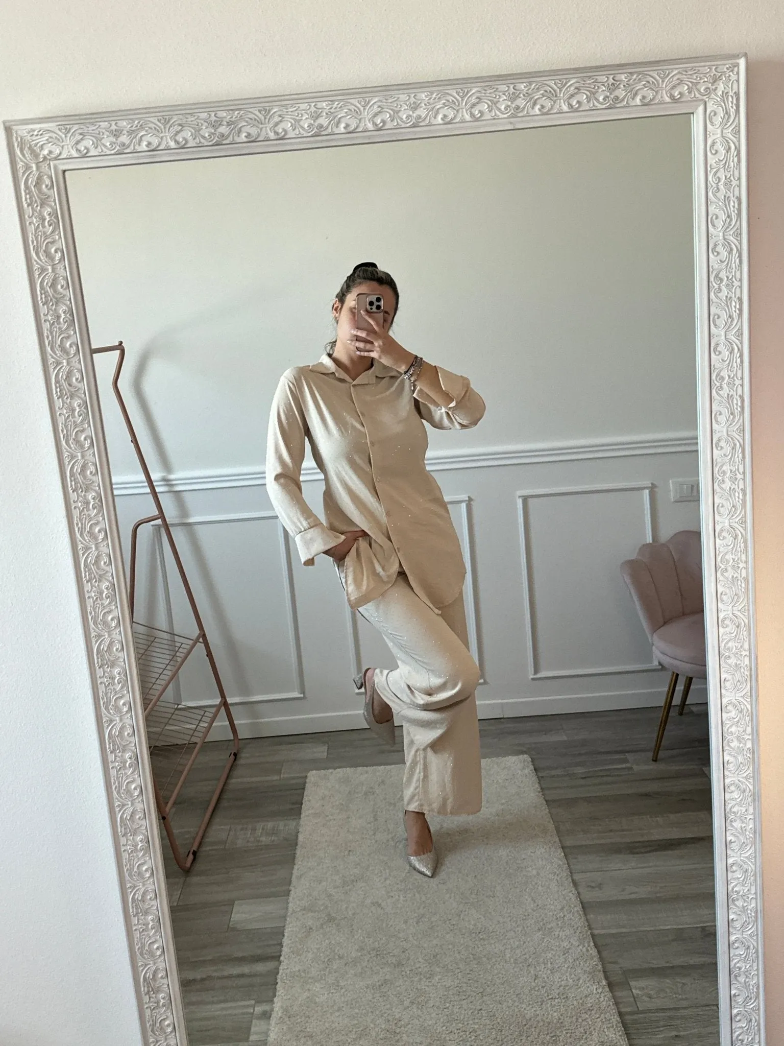 Pantaloni con strass gioiello GLAMWIDE