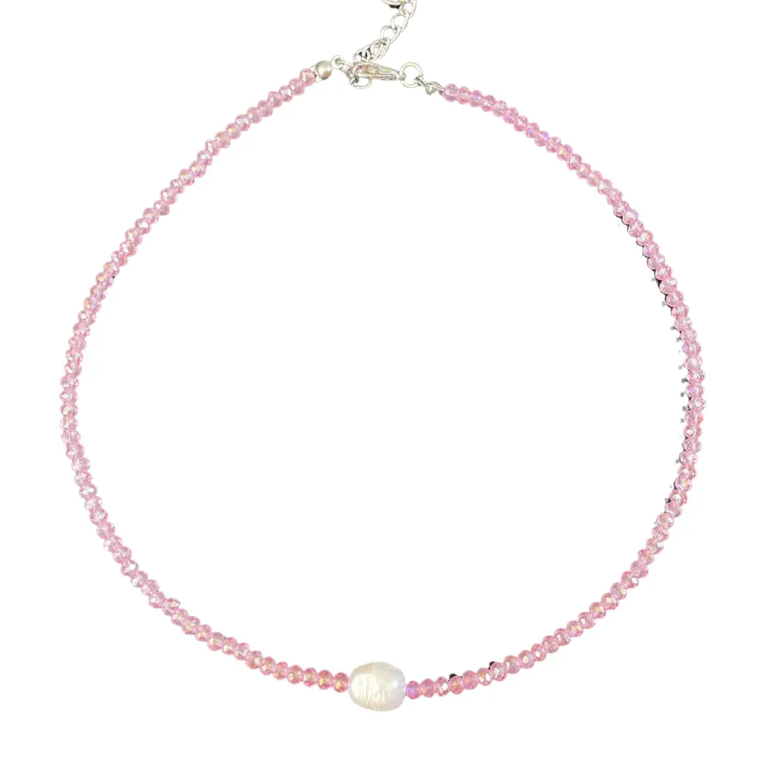 Pink Pearl Necklace