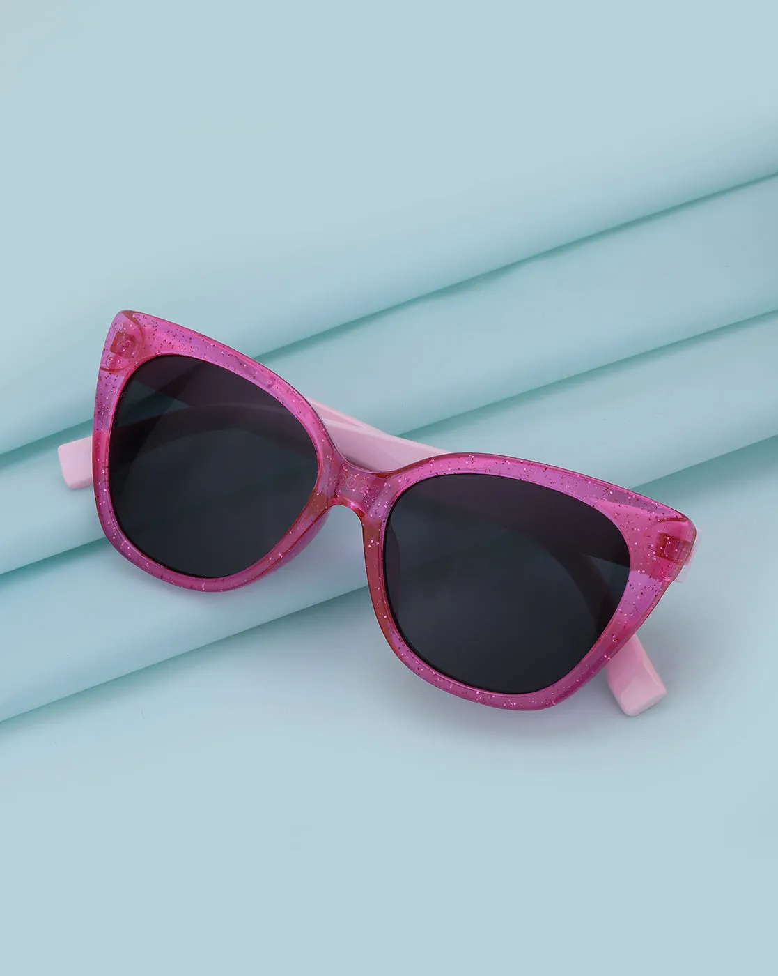 Pink Toned UV  Protected Lens Butterfly Sunglass for girl