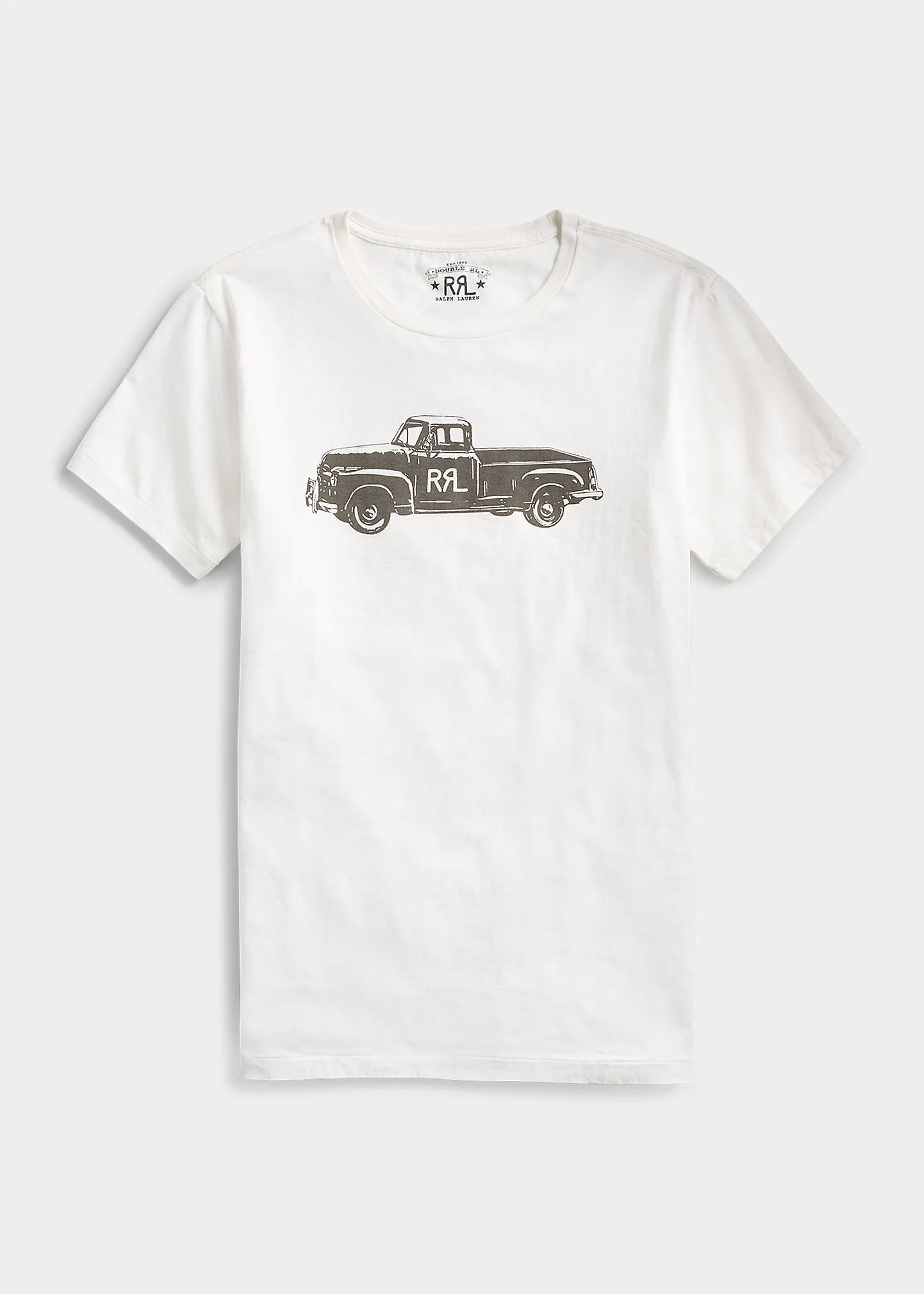 RRL  |Crew Neck Plain Cotton Short Sleeves Logo Surf Style