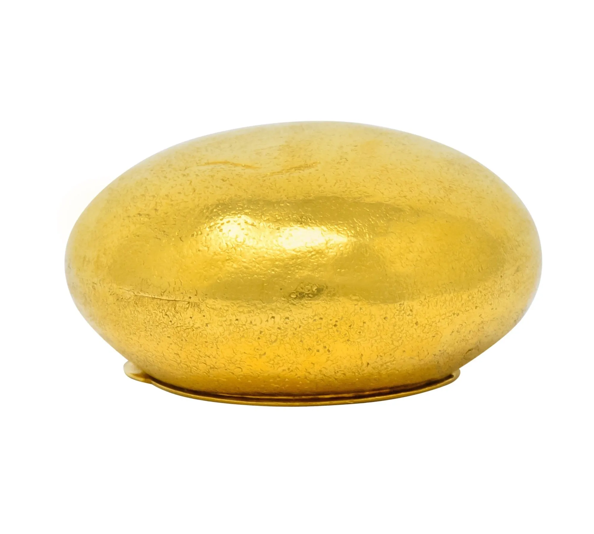 Schlumberger Tiffany & Co. 18 Karat Gold Pebble Pill Box Circa 1960