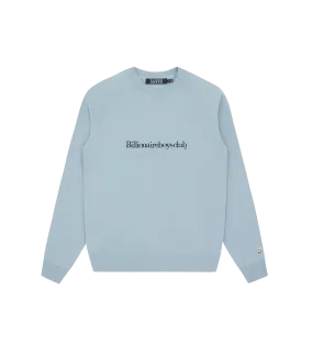 SERIF LOGO CREWNECK - BLUE