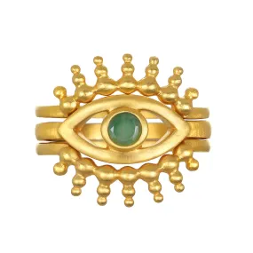 Shed a Light Evil Eye Ring Set