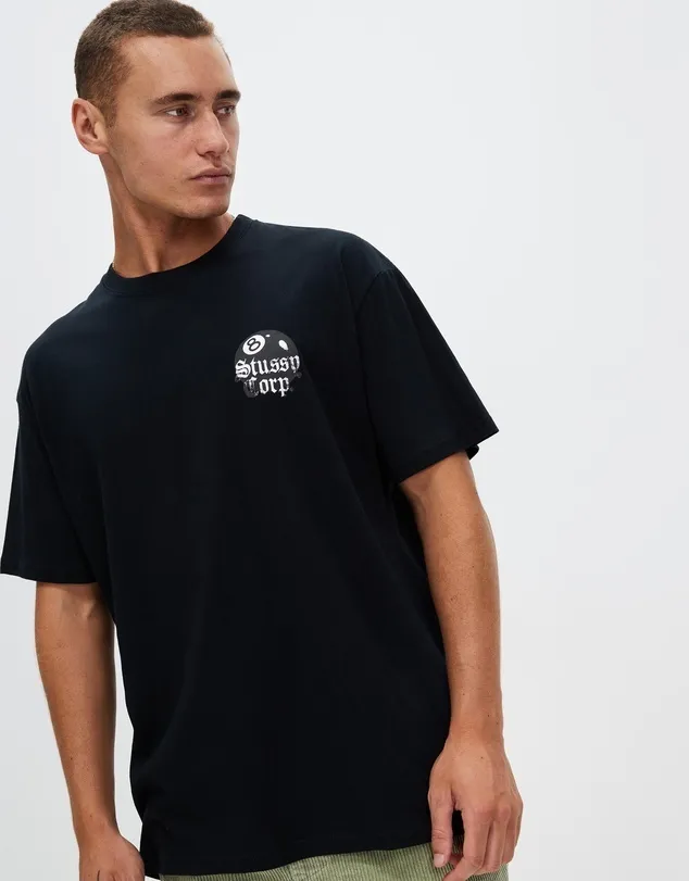 STUSSY  |Crew Neck Street Style Cotton Short Sleeves Logo