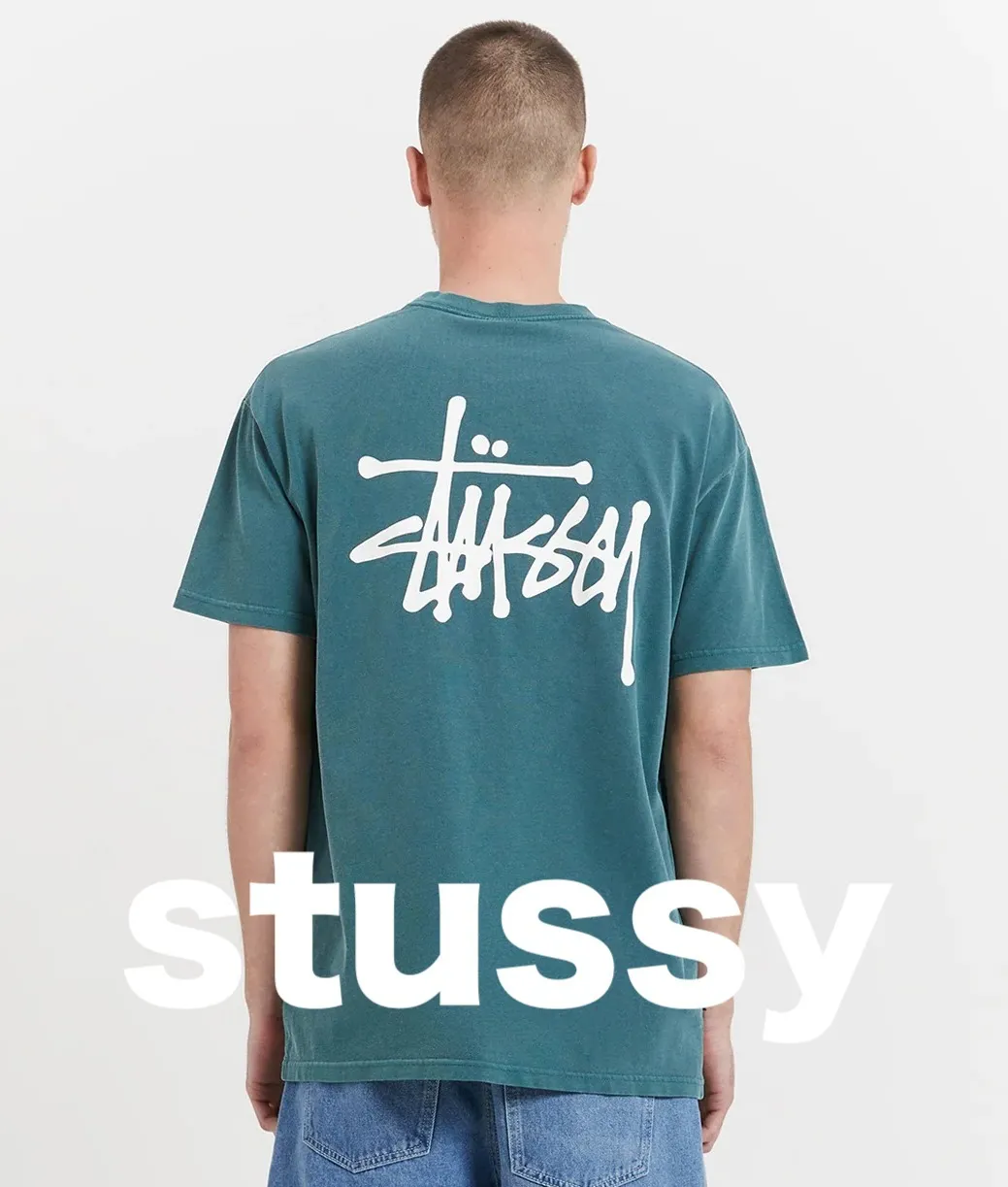 STUSSY  |Crew Neck Unisex Street Style Logo Skater Style