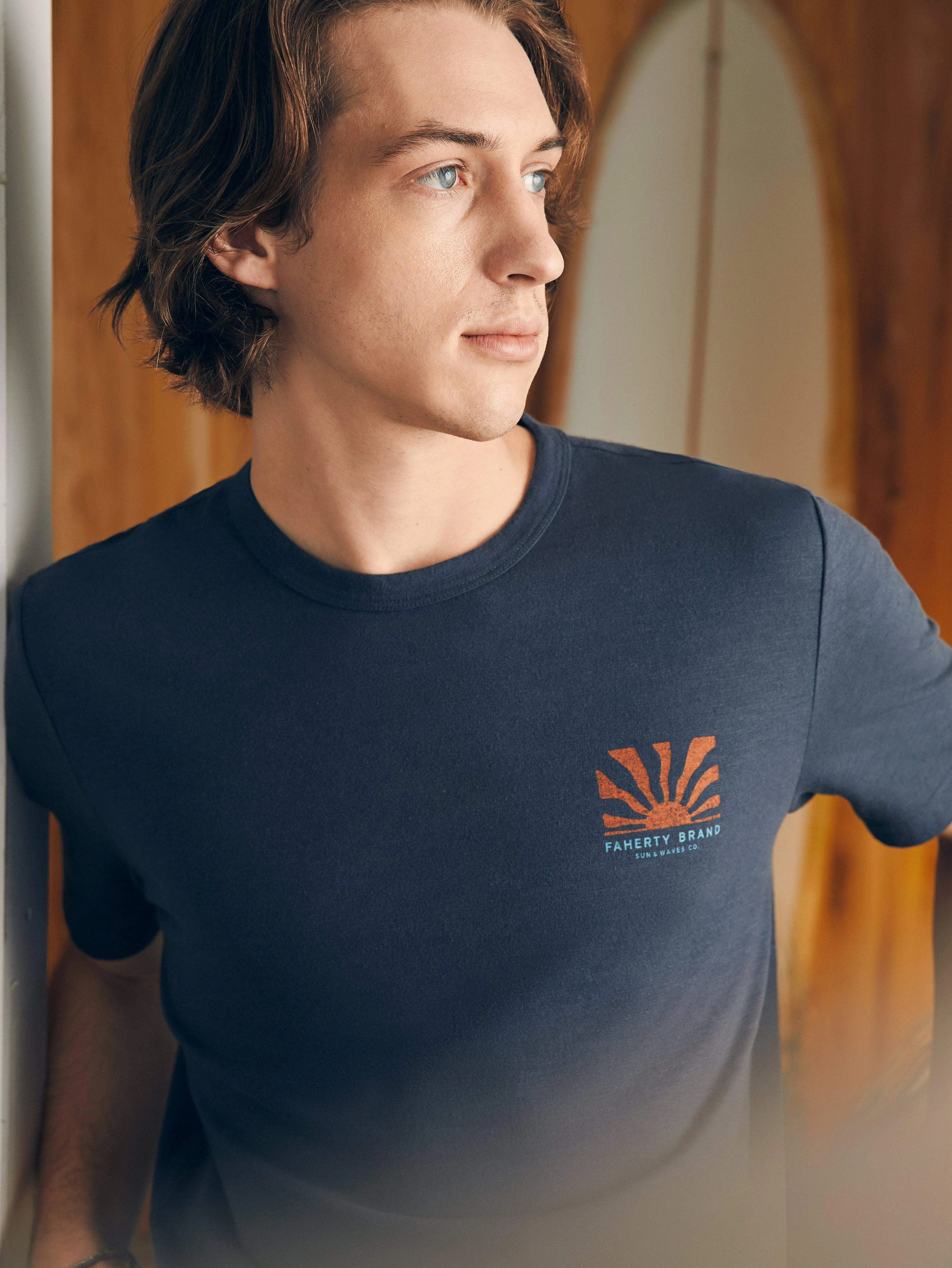 Sunwashed Graphic Tee - Dune Navy