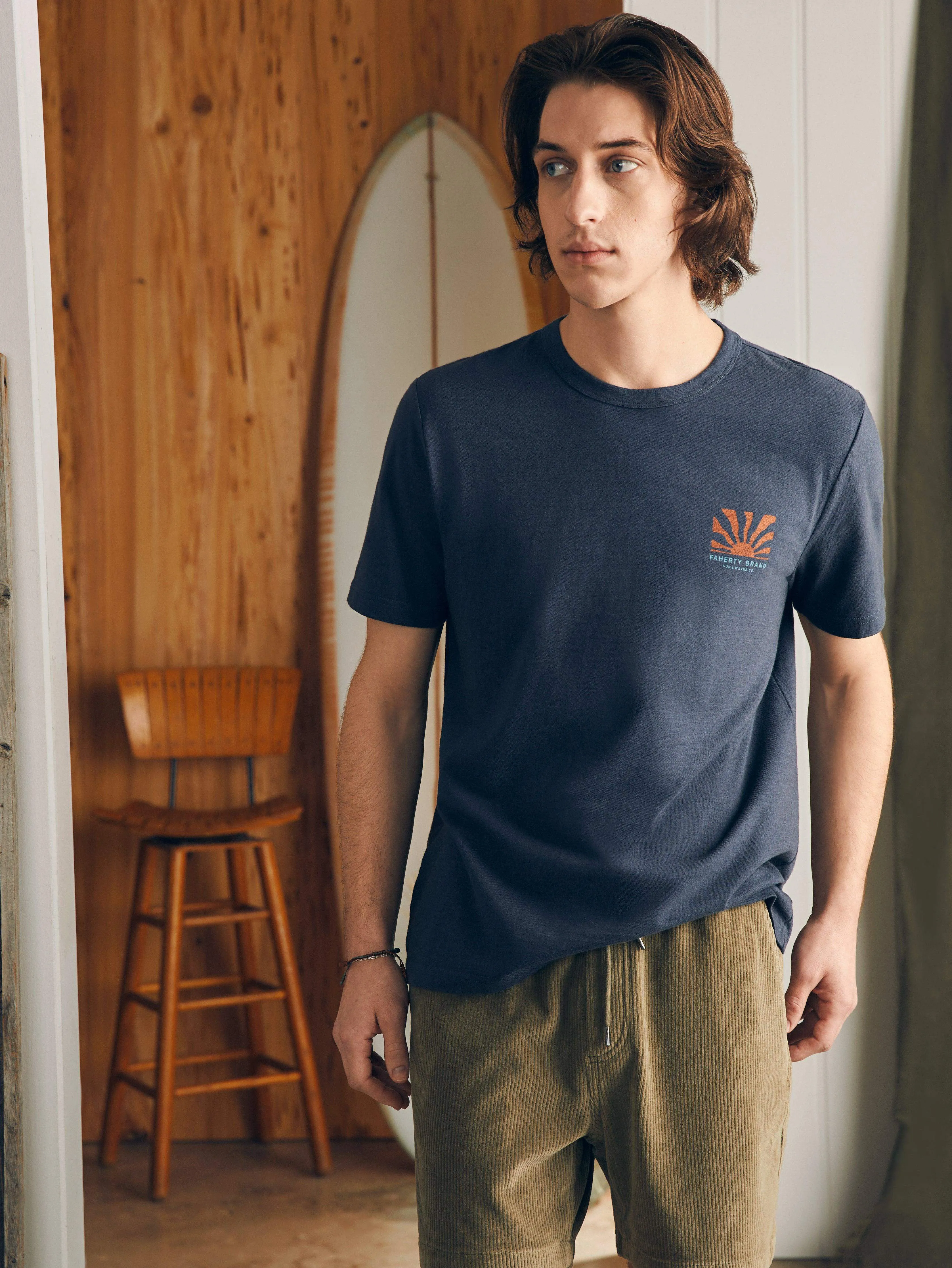 Sunwashed Graphic Tee - Dune Navy