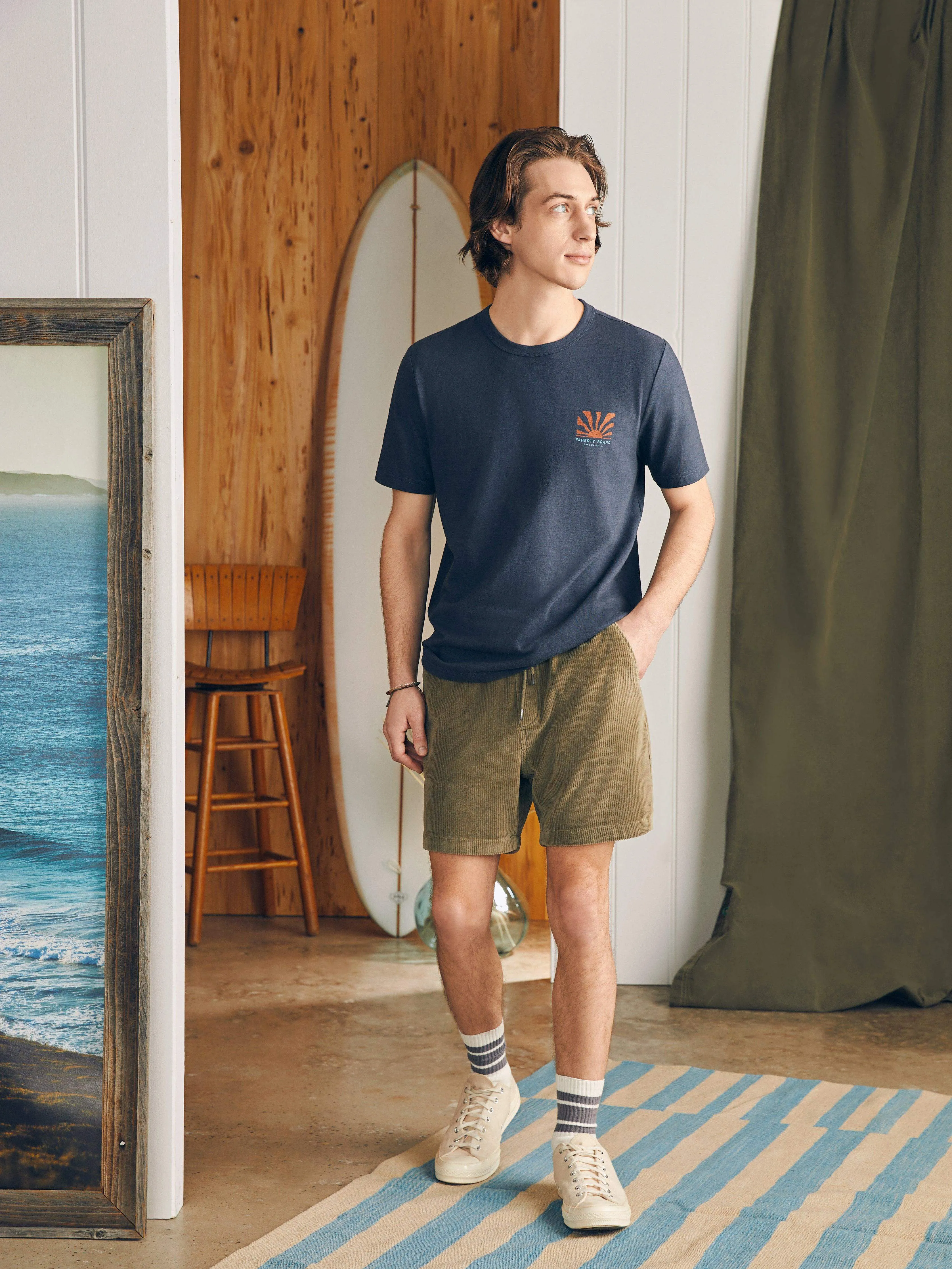 Sunwashed Graphic Tee - Dune Navy