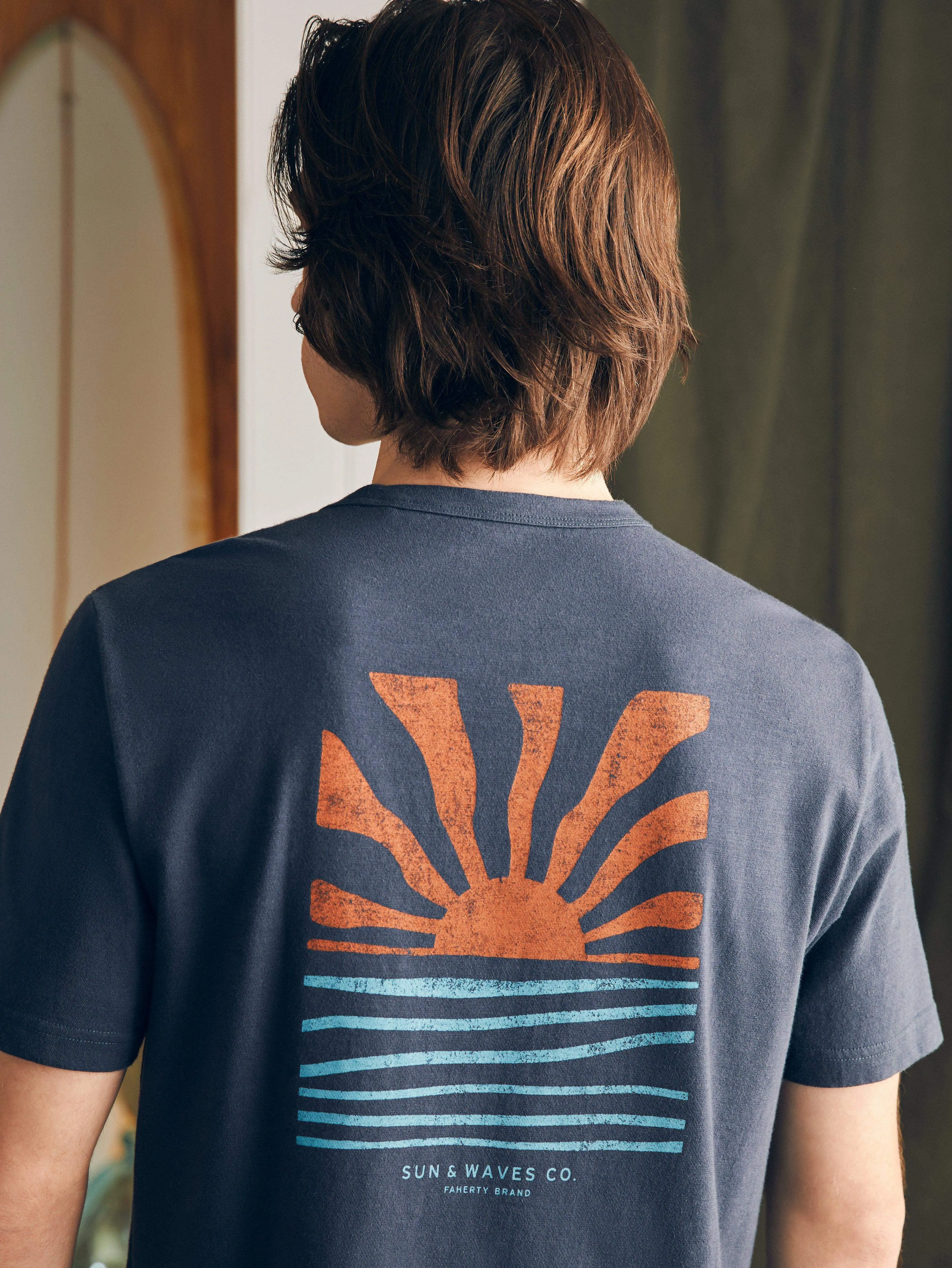 Sunwashed Graphic Tee - Dune Navy