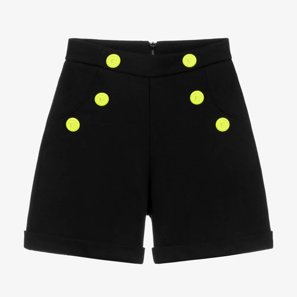 Teen Black Jersey Shorts