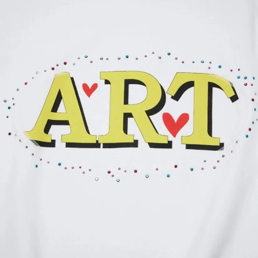 THE MUSEUM VISITOR  |Crew Neck Heart Unisex Street Style Cotton Short Sleeves