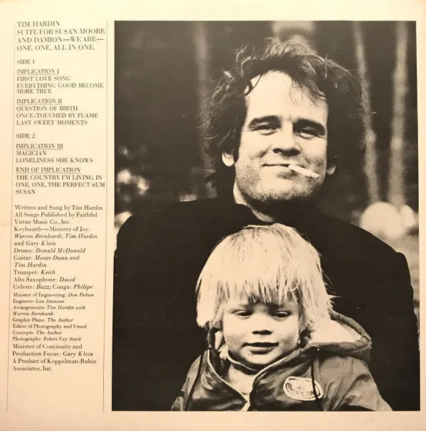 Tim Hardin ~ Suite For Susan Moore And Damion-We Are-One, One, All In One