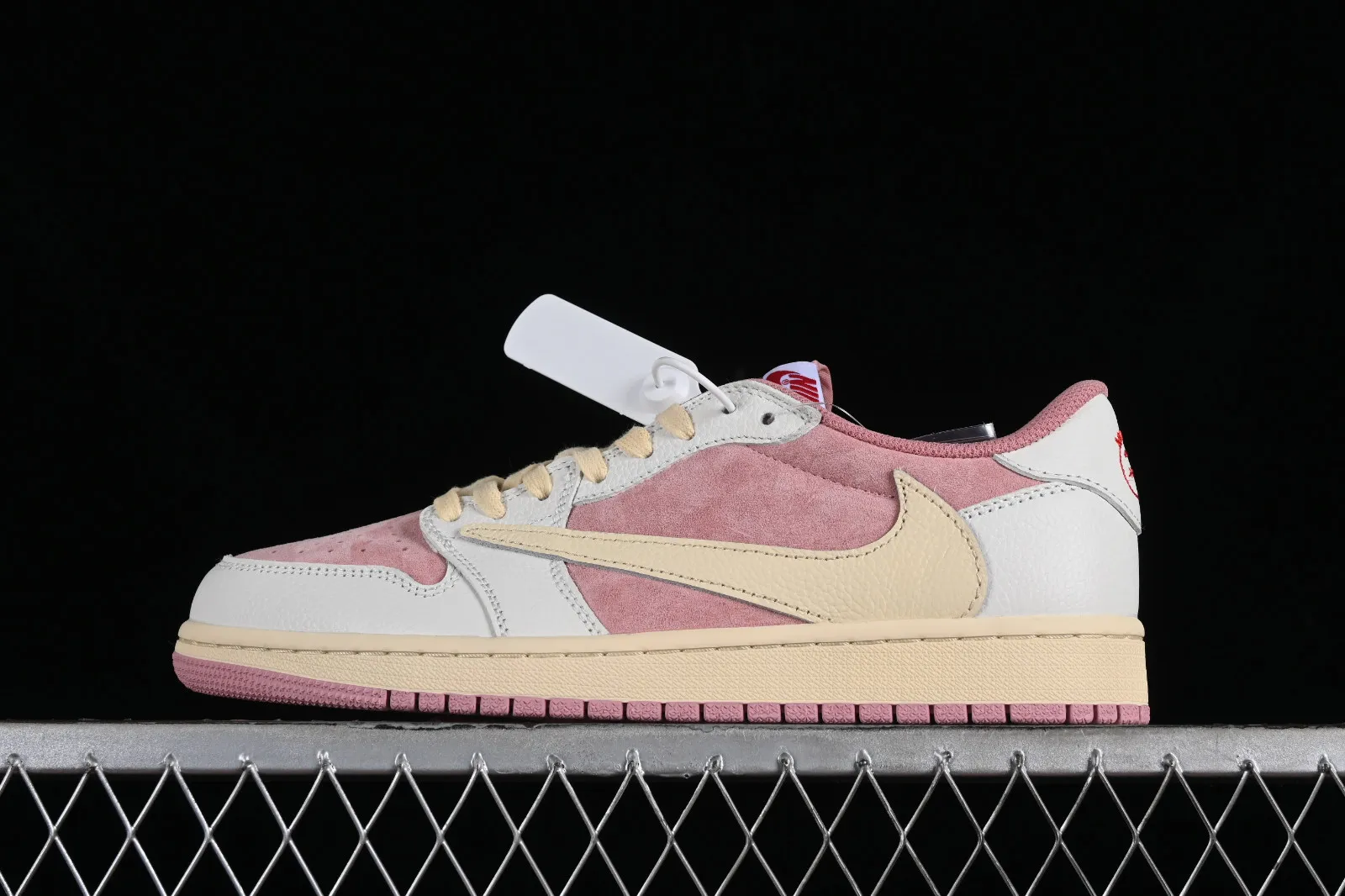 Travis Scott x Air Jordan 1 Low OG Pink Beige Red DM7866-600