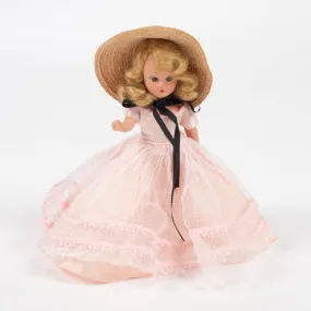 Vintage Nancy Ann Storybook Doll #302 Dolly Varden Pink