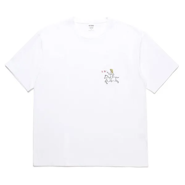 WACKO MARIA  |Crew Neck Plain Cotton Short Sleeves Logo Crew Neck T-Shirts