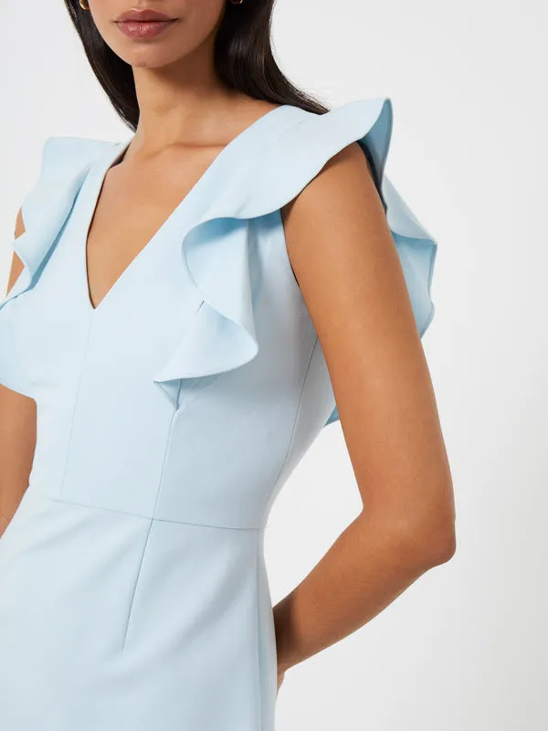 Whisper Ruffle Light Blue Dress